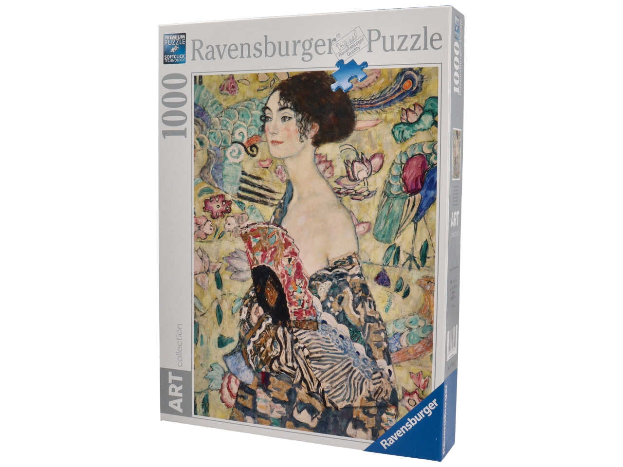 Puzzle klimt: dama con ventaglio da 1000 pezzi