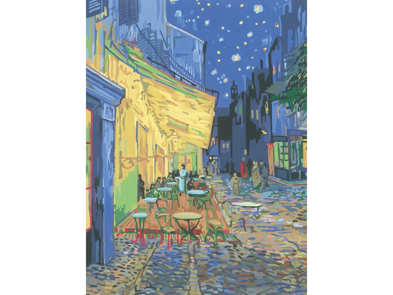 Creart adulto van gogh, terrazza del caffé la sera