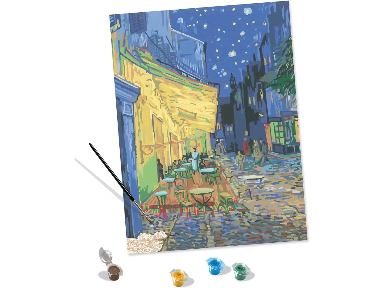 Creart adulto van gogh, terrazza del caffé la sera
