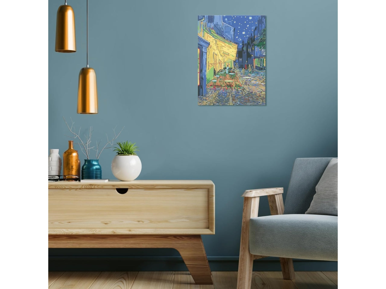 Creart adulto van gogh, terrazza del caffé la sera