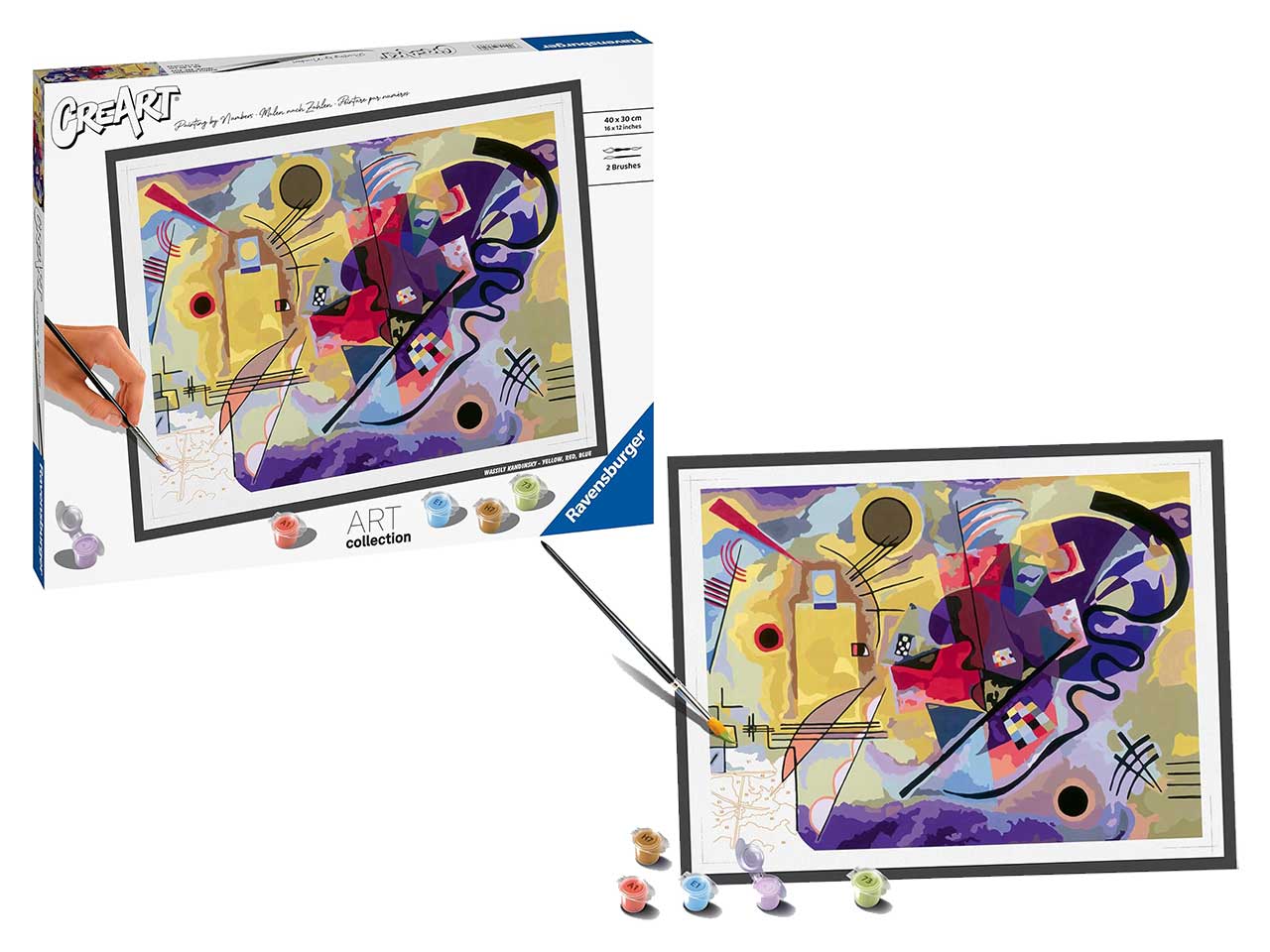 Creart adulto kandinsky: giallo, rosso, blu
