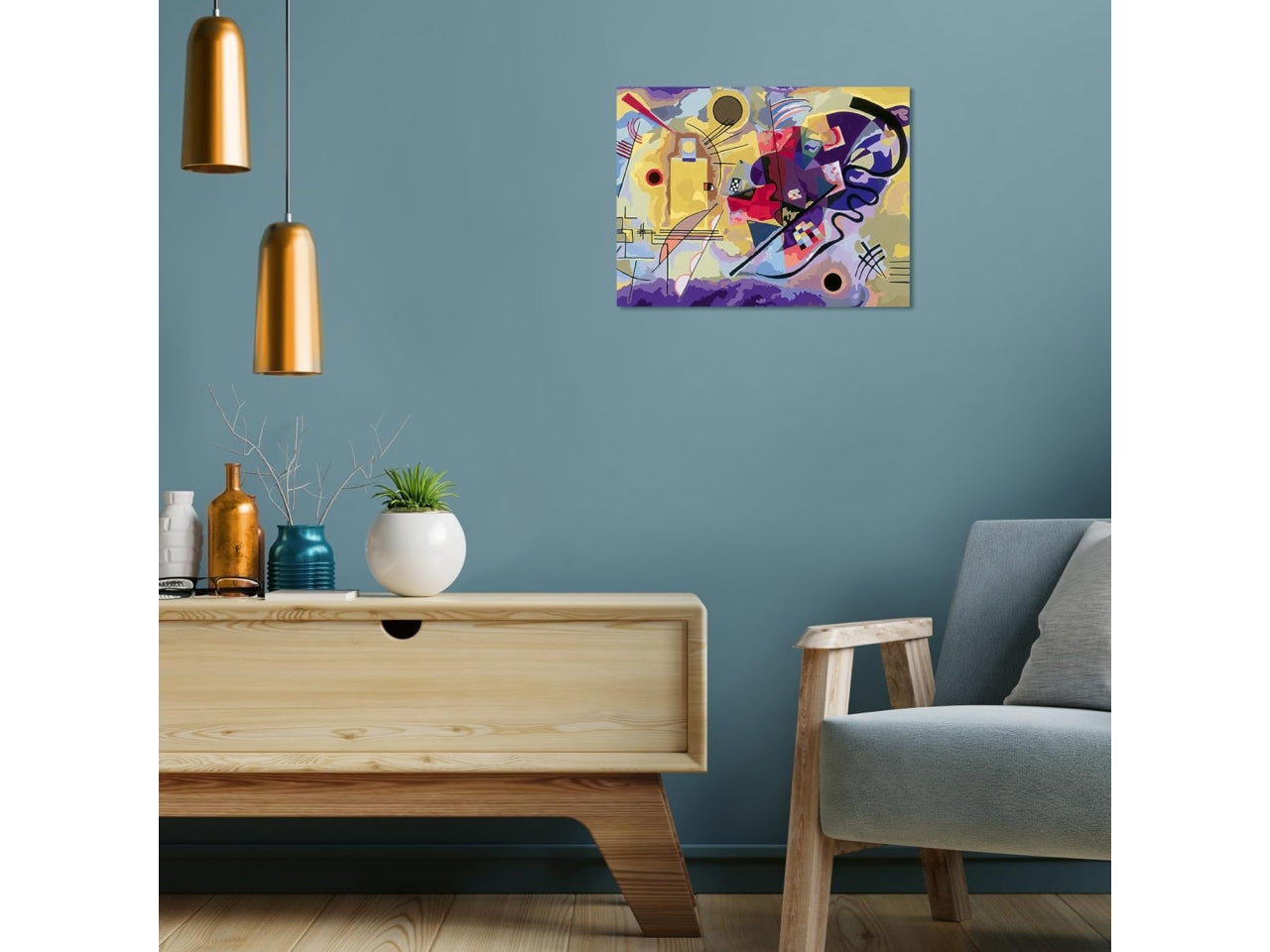 Creart adulto kandinsky: giallo, rosso, blu