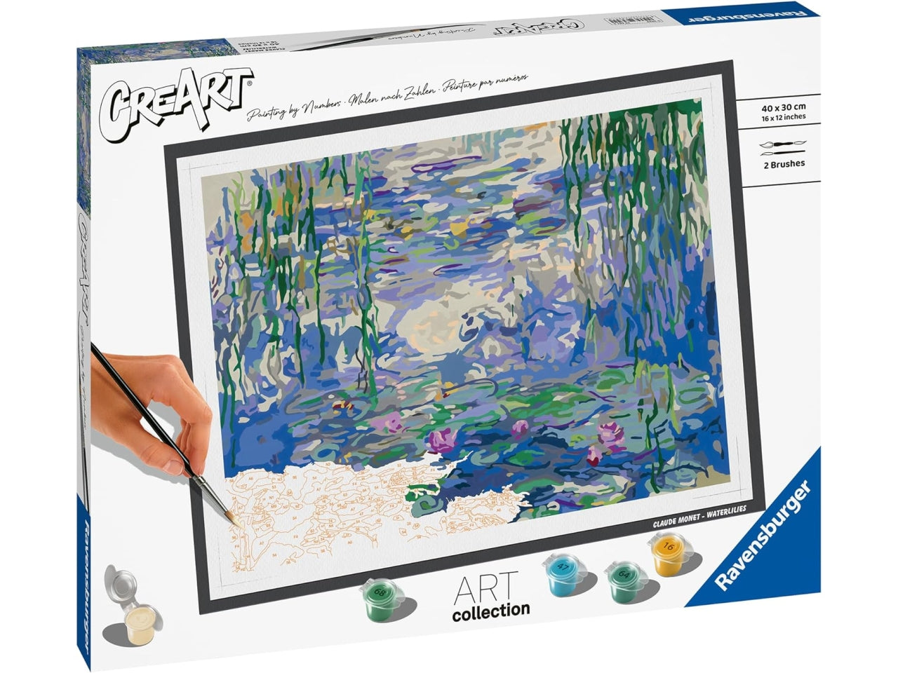 Creart adulto monet, le ninfee