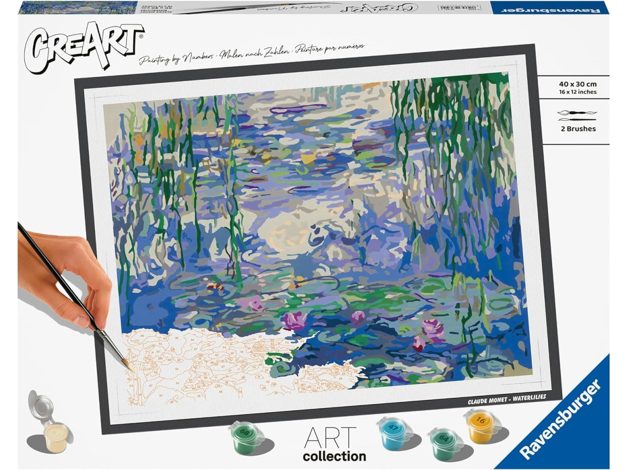 Creart adulto monet, le ninfee