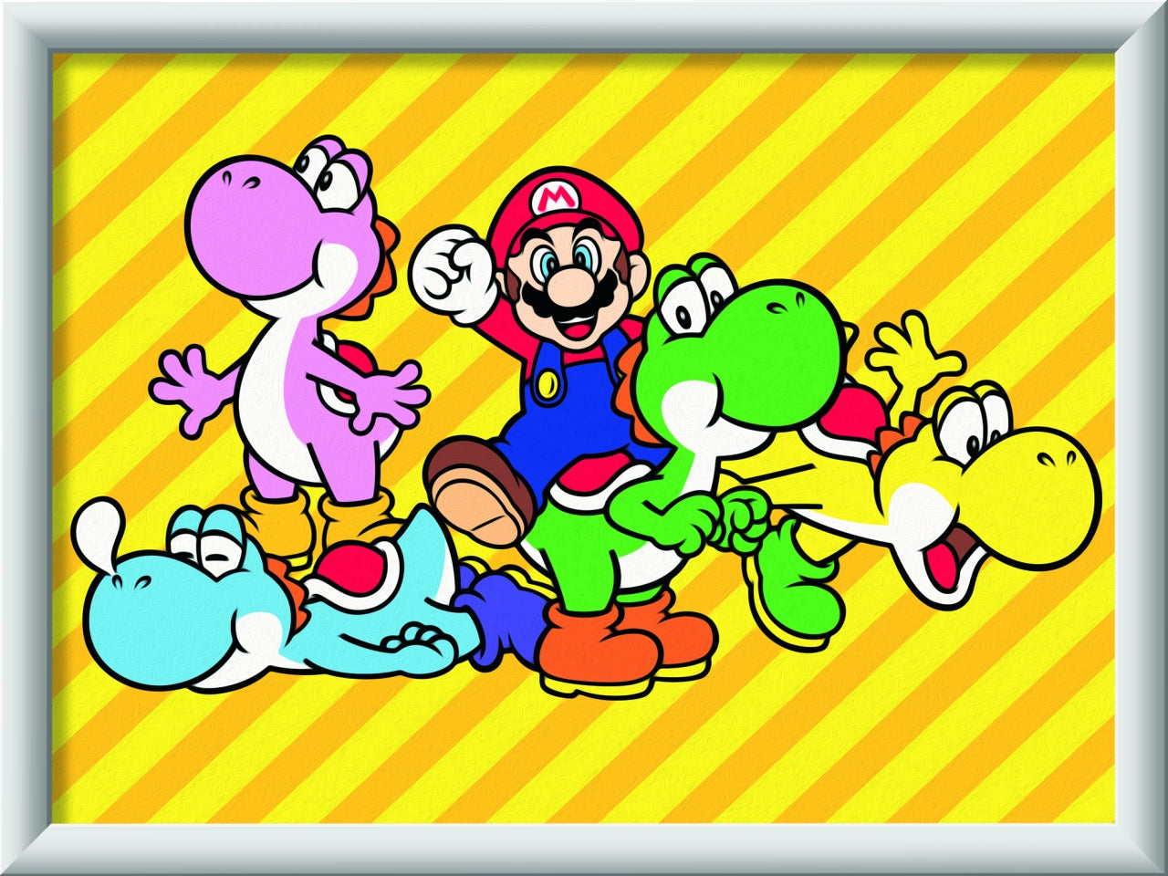 CreArt Serie D Licensed: Super Mario - Set da Dipingere con 15 Colori e Cornice - Ravensburger