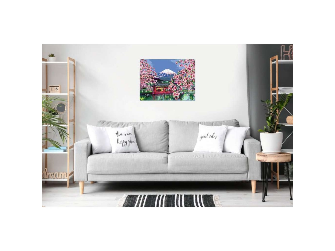 Ravensburger Creart Ciliegi in fiore, kit per dipingere con i numeri, 40x30 cm per ragazzi dai 14+ anni