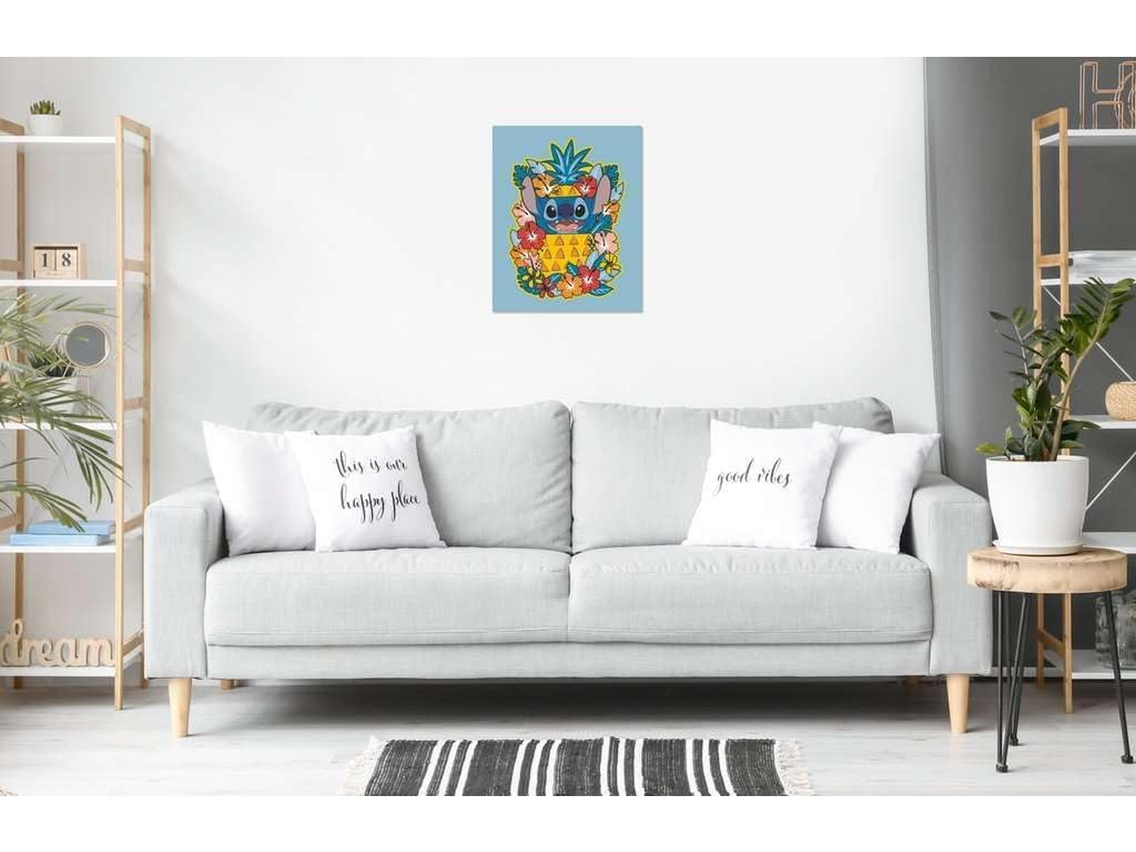 CreArt , Disney Stitch, Dipingere con i Numeri, Kit Pittura, Idea Regalo Donna o Uomo, 14+ Anni, 24x30 cm - Ravensburger