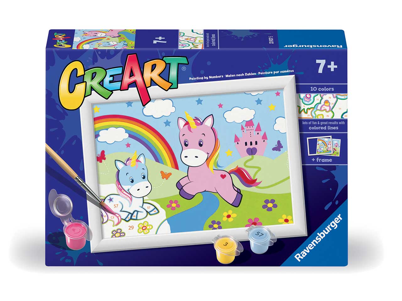 Creart serie e classic - unicorni con arcobaleno
