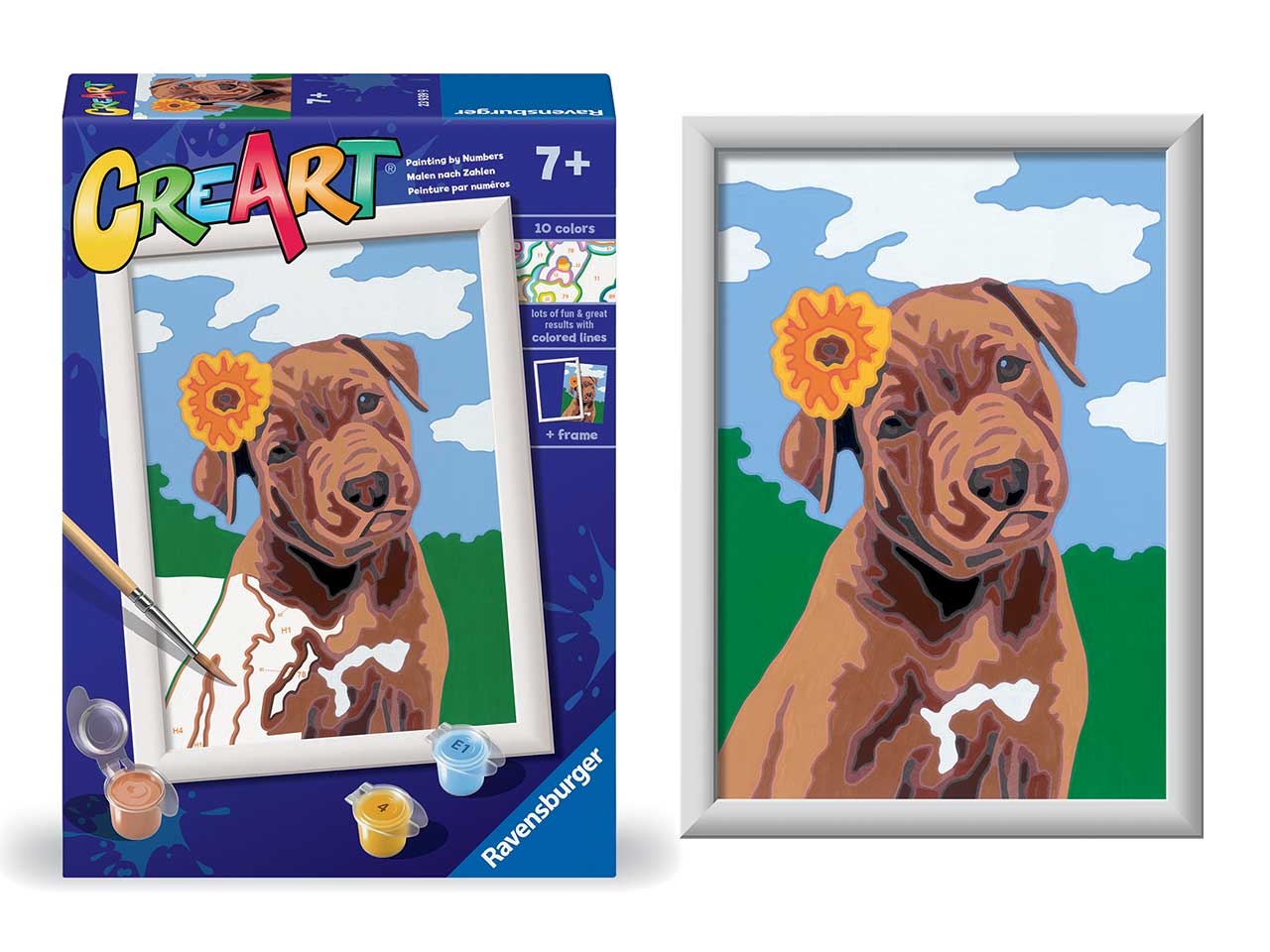 Creart serie e classic - cucciolo con fiore