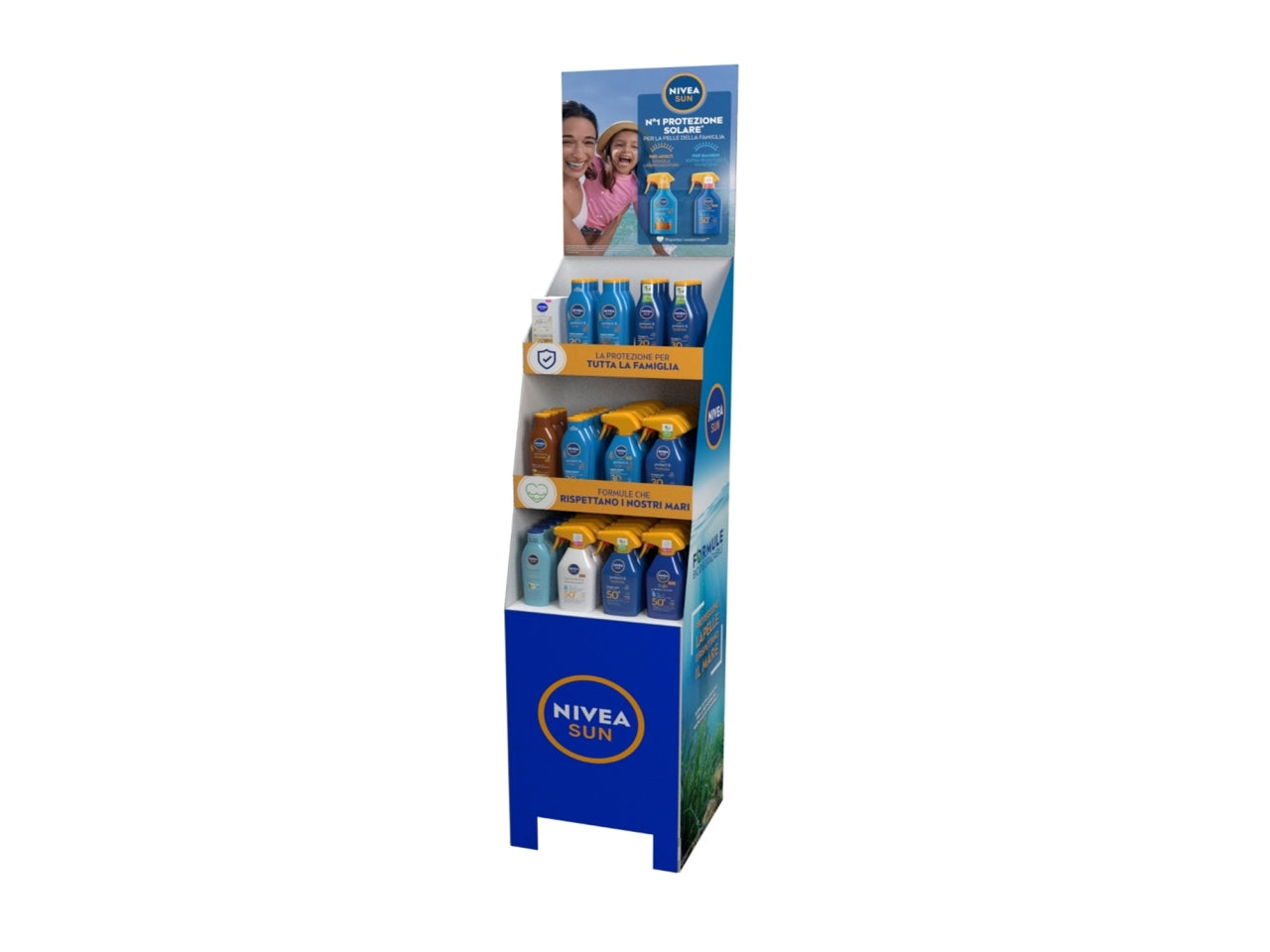 Niveasun espositore solari 60 pezzi