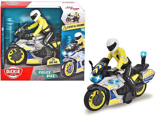 Moto Police Con Luci E Suoni 17 cm Dickie Toys