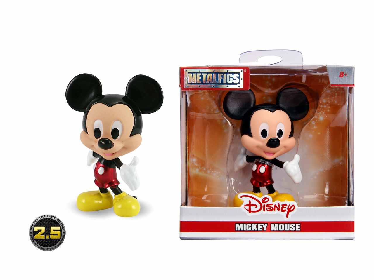 Disney Junior Mickey Classic in Die- Cast 7 cm Jada Toys Personaggio Da Collezione