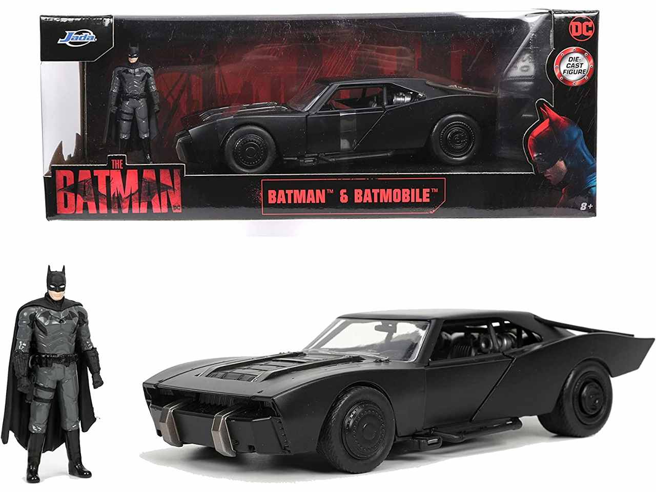 DC Batman Batmobile 2022 Scala 1:24 con Personaggio Jada Toys