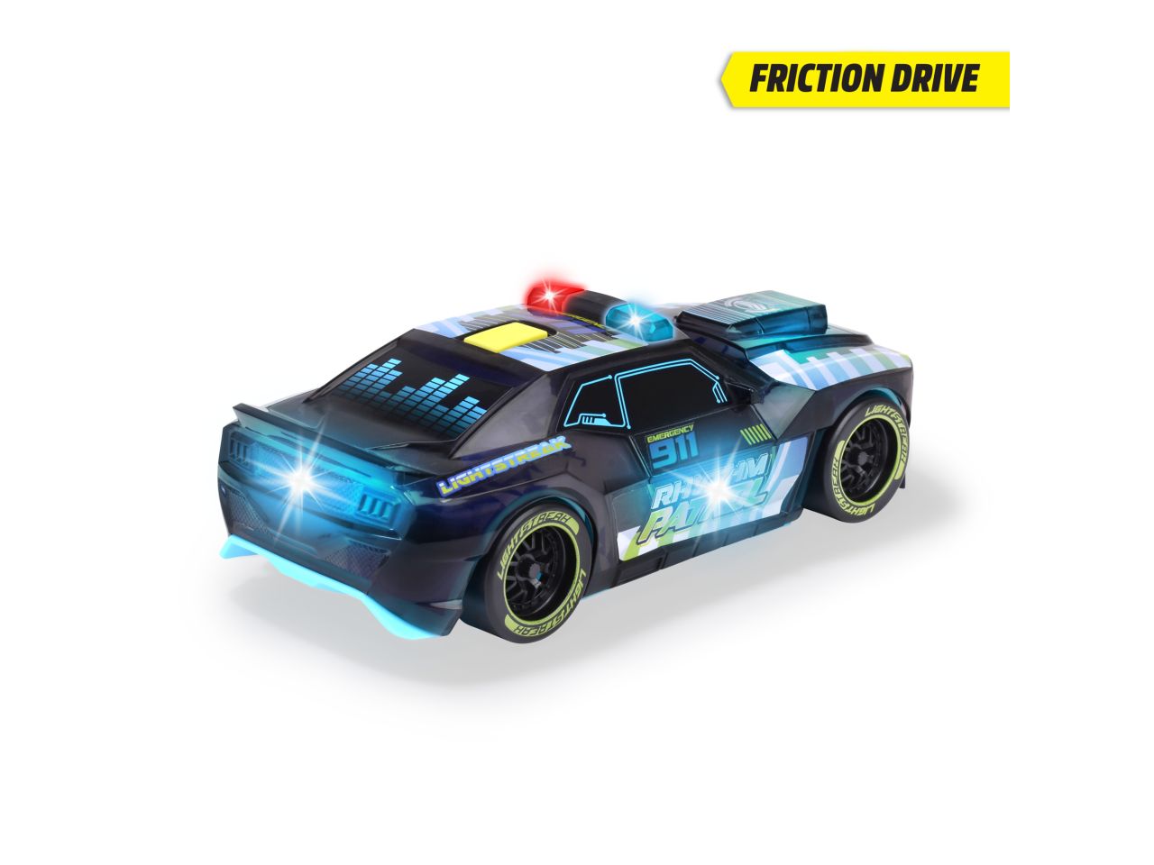Simba Auto rhythm patrol light racer 20cm a frizione con luci e suoni