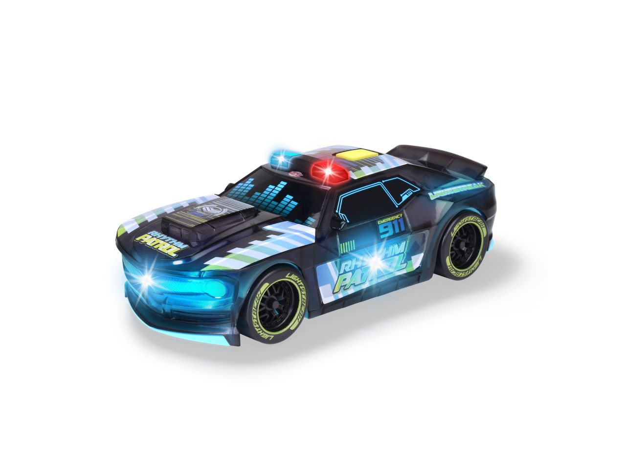 Simba Auto rhythm patrol light racer 20cm a frizione con luci e suoni