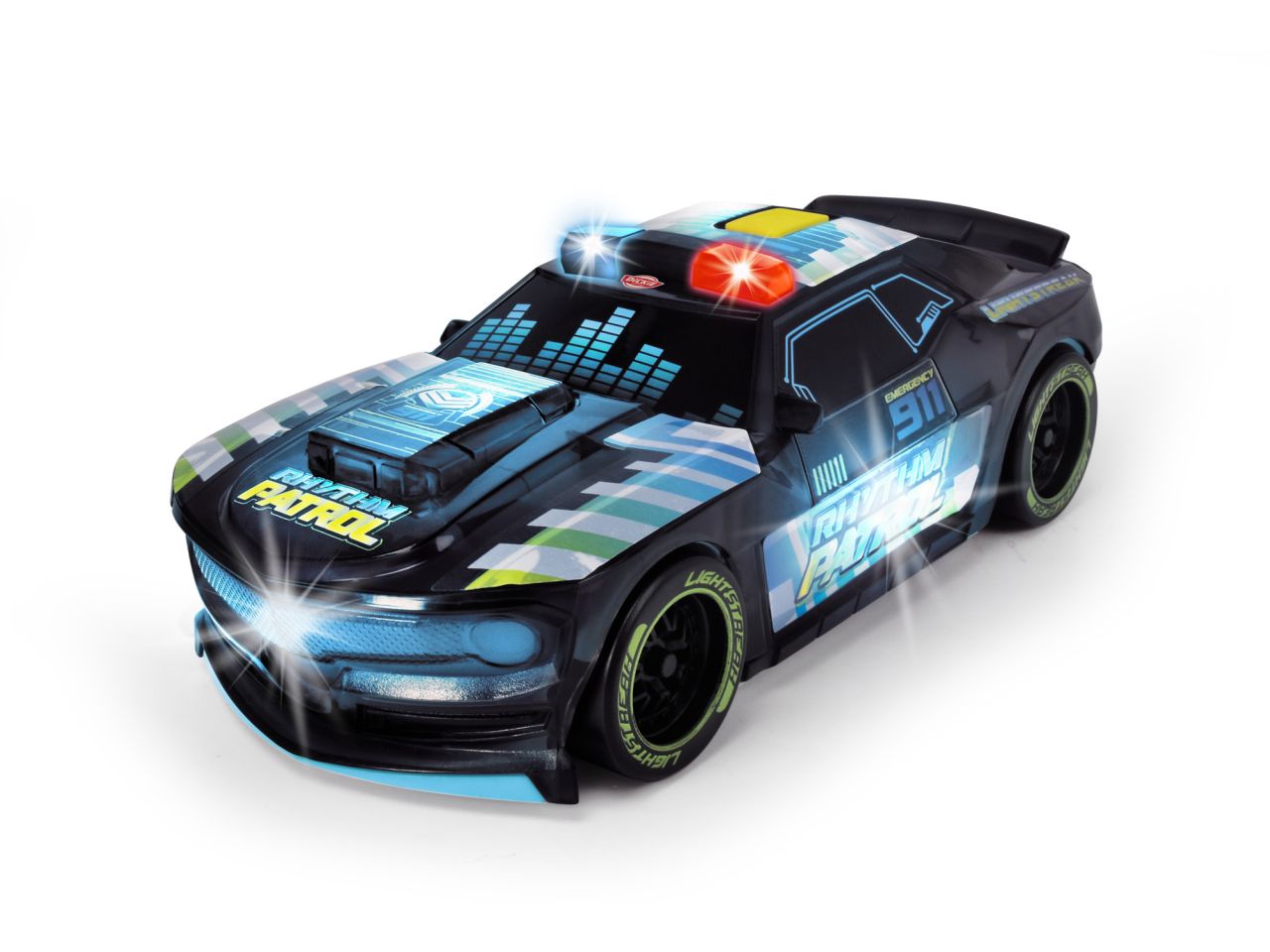 Simba Auto rhythm patrol light racer 20cm a frizione con luci e suoni