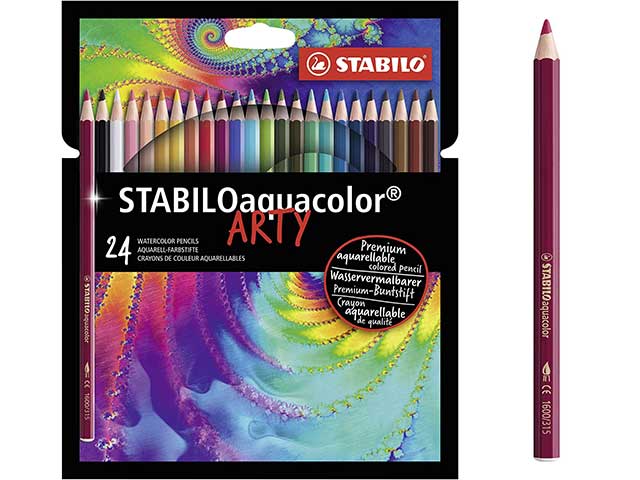 Pastelli stabilo assortiti tratto 2,8mm 24 pezzi