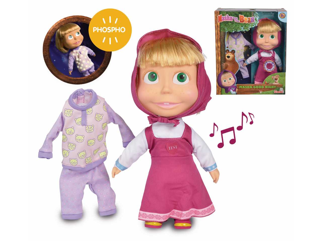 Masha e l'orso 23cm nightday 109301022