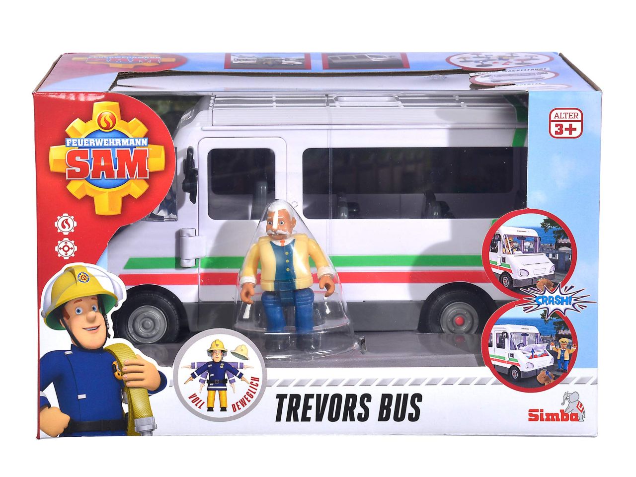 Sam il pompiere il bus di trevor con personaggio