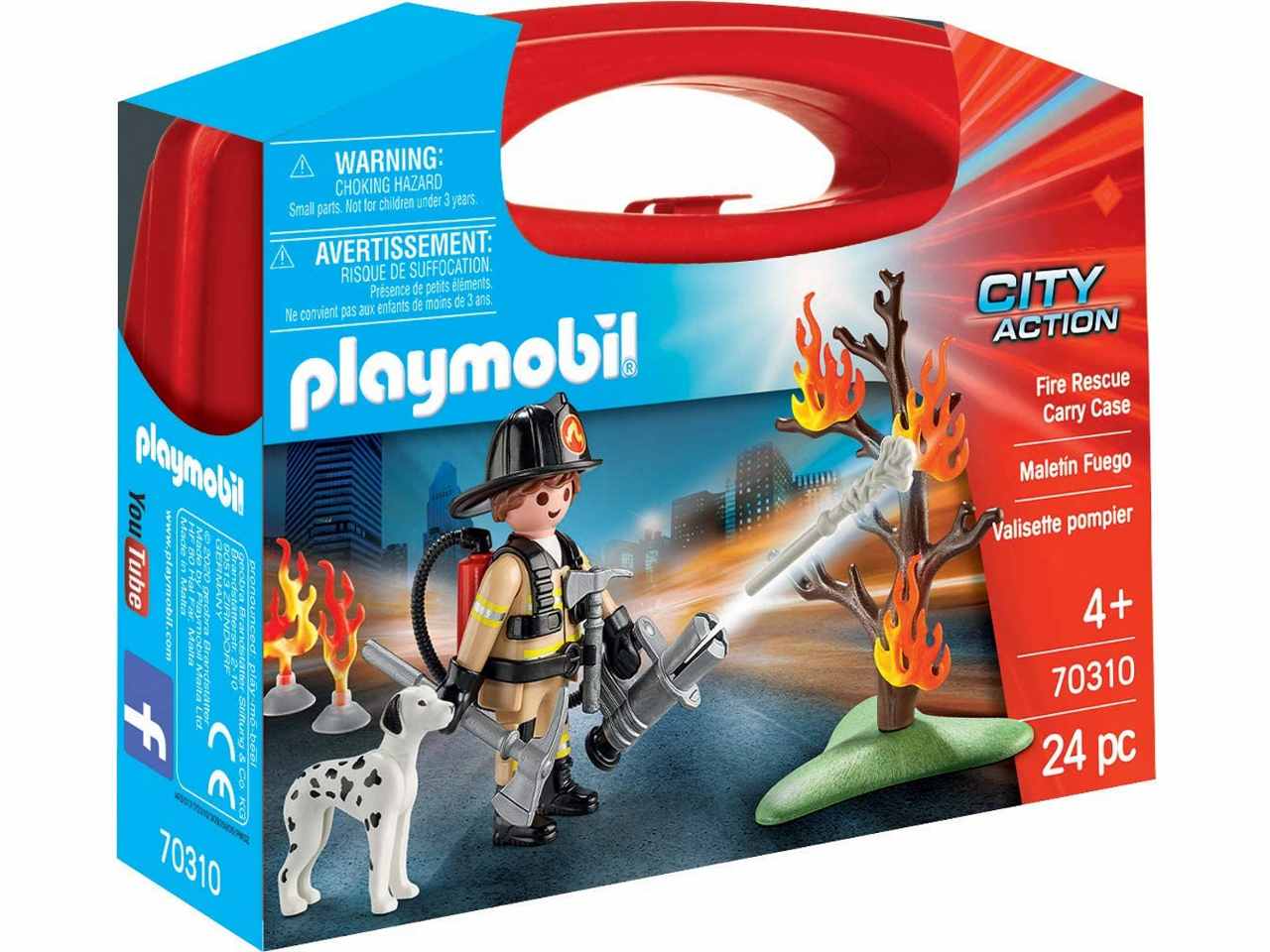 Playmobil carrying case fire rescue 70310
