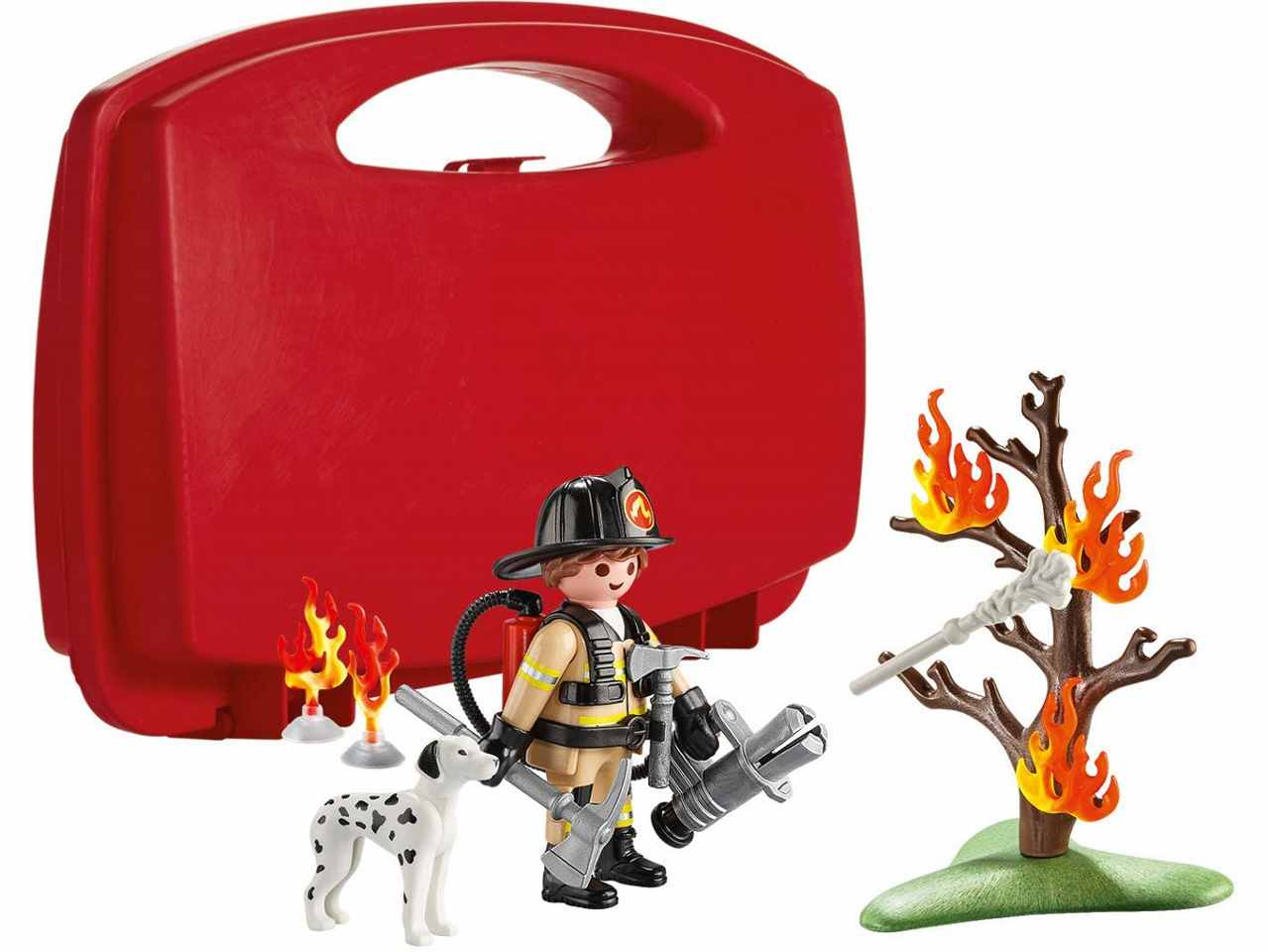 Playmobil carrying case fire rescue 70310