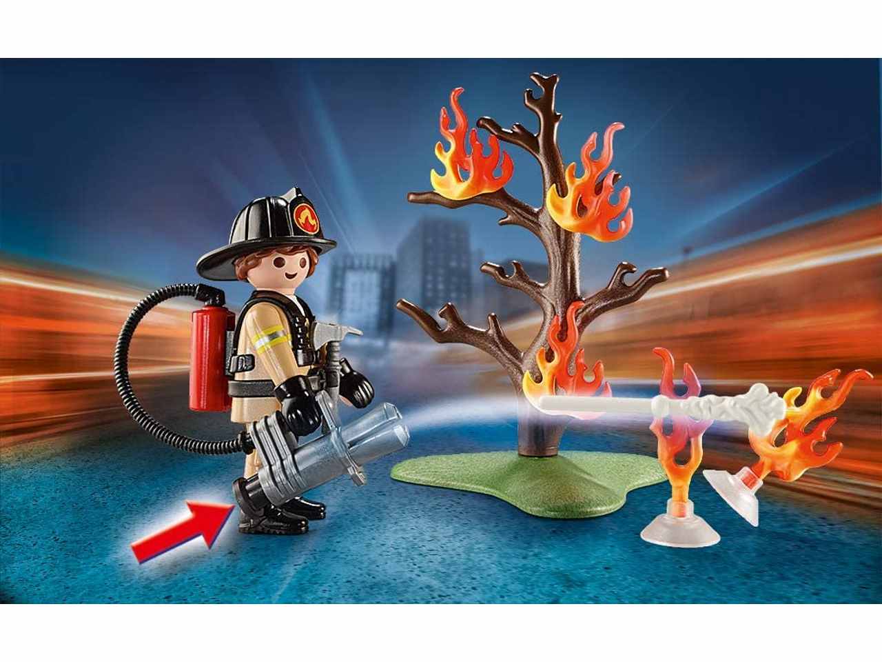 Playmobil carrying case fire rescue 70310