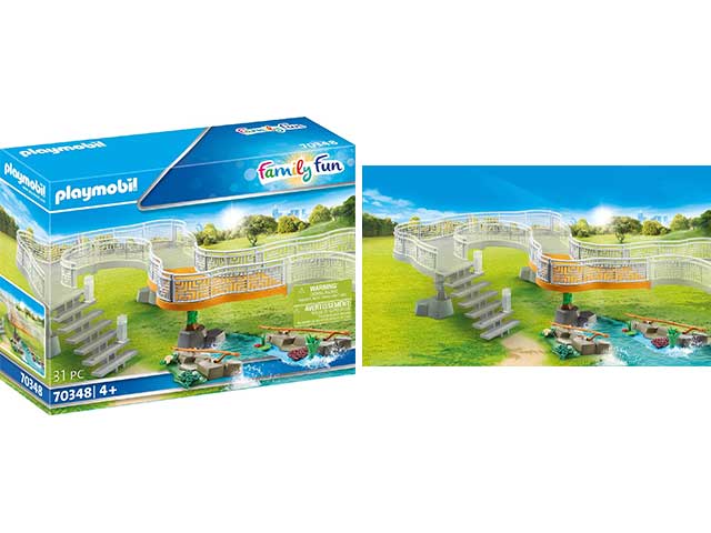 Playmobil zoo estensione per il grande zoo 70348