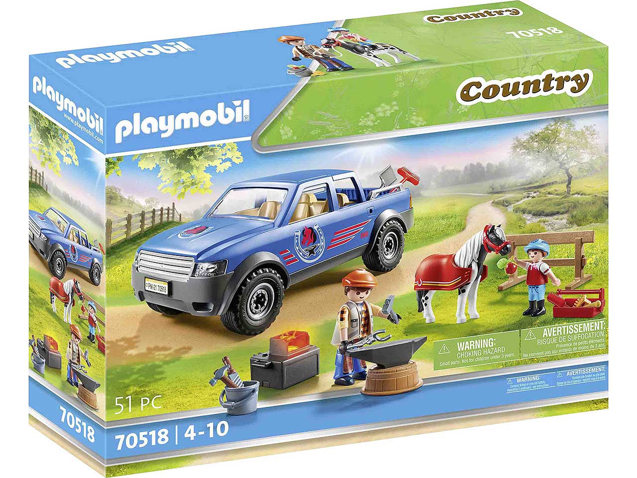 Playmobil maniscalco con pickup 70518