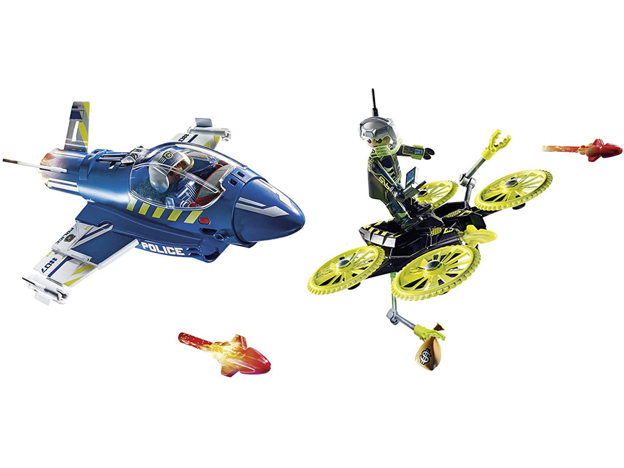 Playmobil jet della poliz.e drone 70780