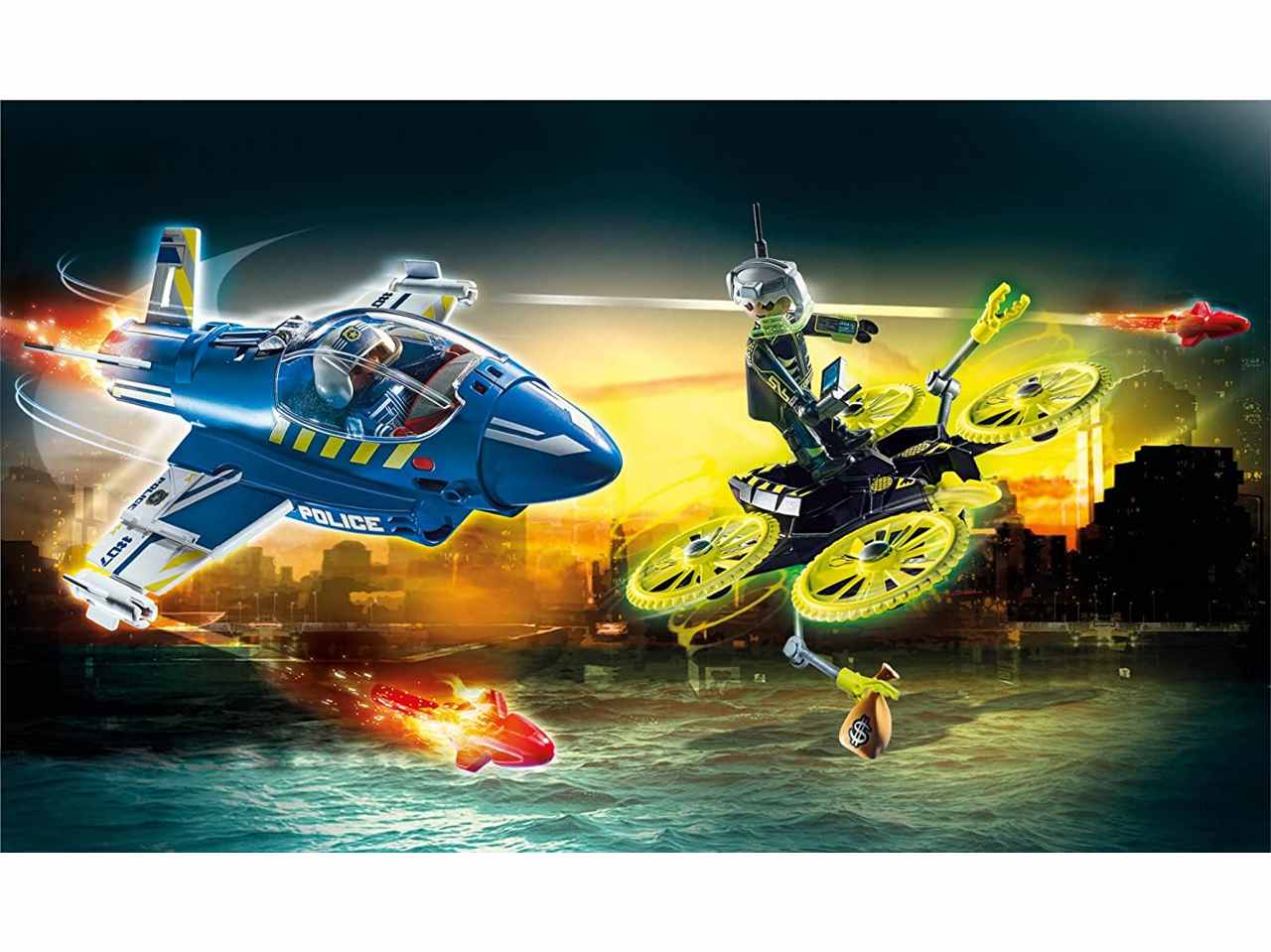 Playmobil jet della poliz.e drone 70780