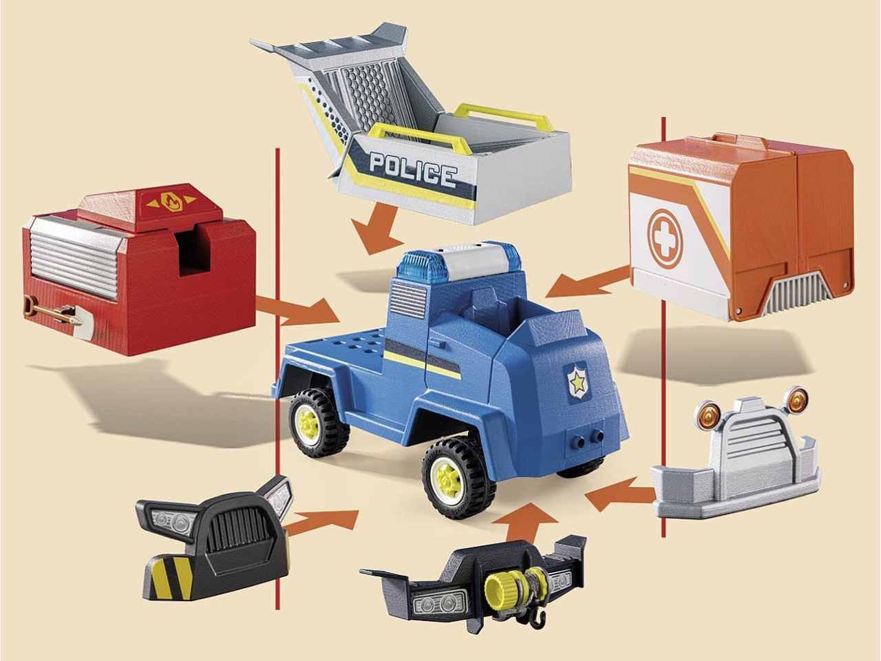 Playmobil veicolo di soc.della polizia 70915