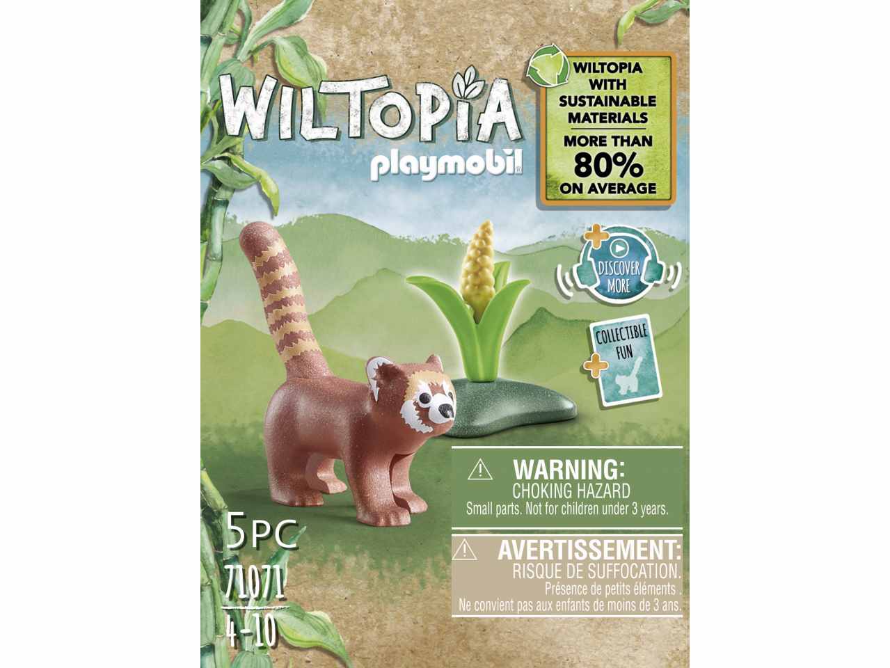 Playmobil wiltopia panda rosso