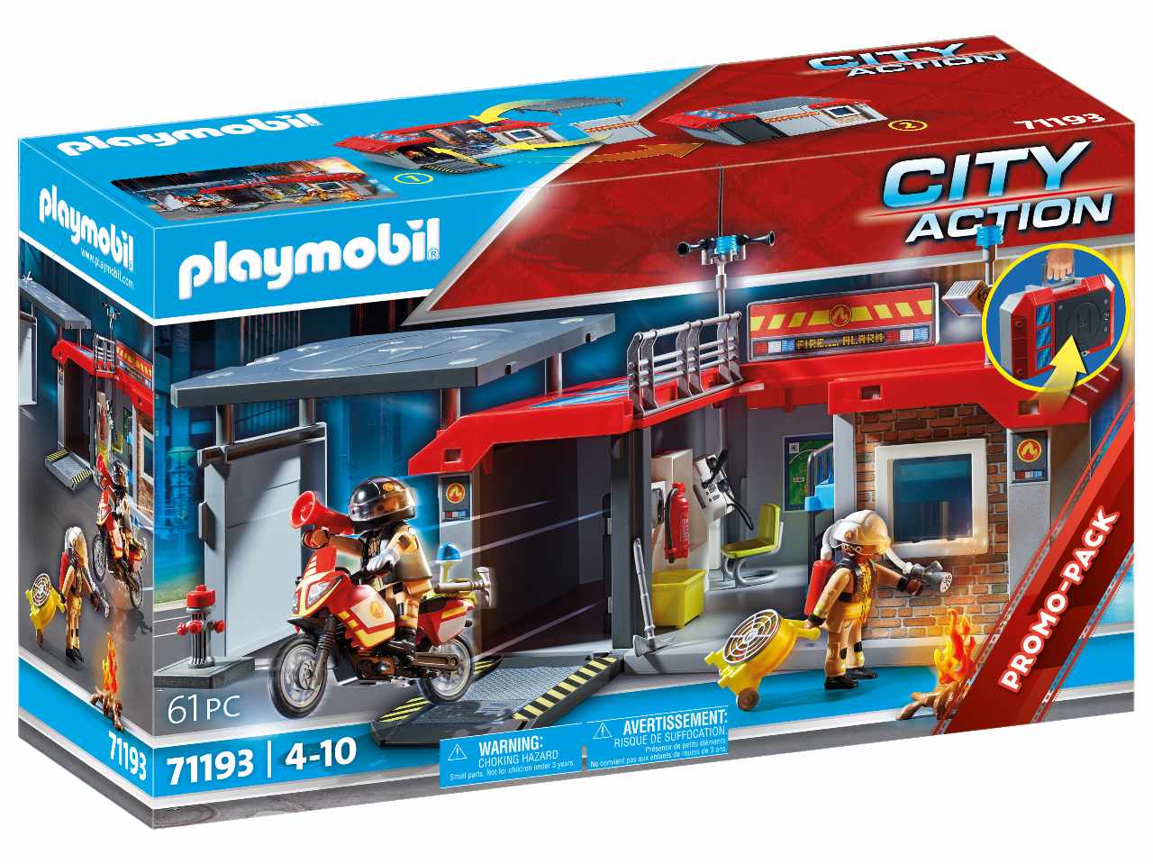 Playmobil stazione dei vigili del fuoco