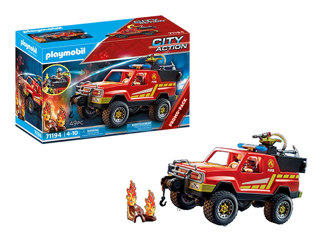 Playmobil fuoristrada dei vigili del fuoco