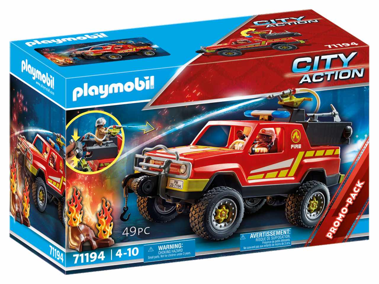 Playmobil fuoristrada dei vigili del fuoco