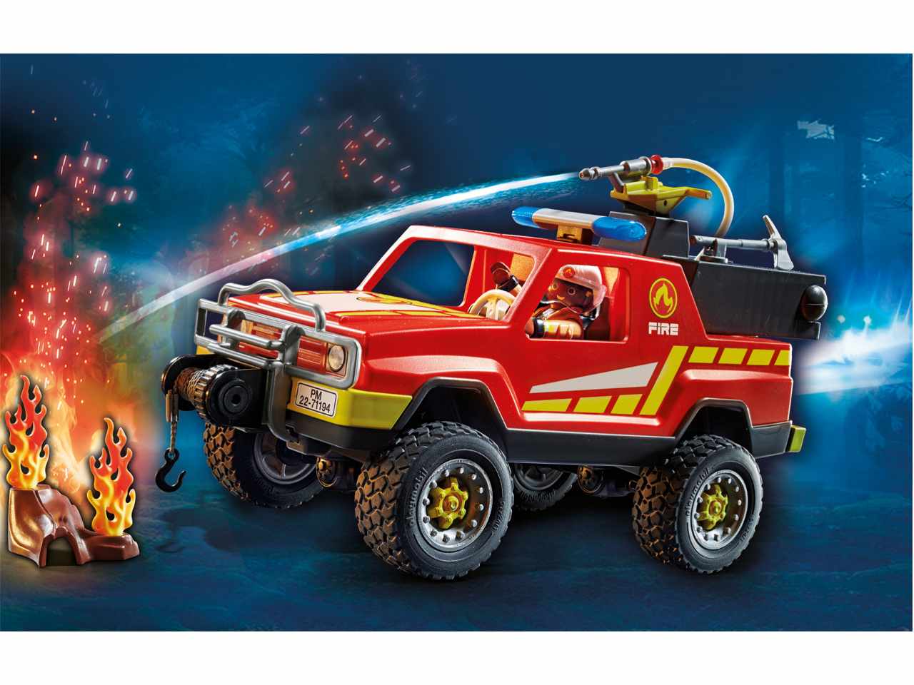 Playmobil fuoristrada dei vigili del fuoco