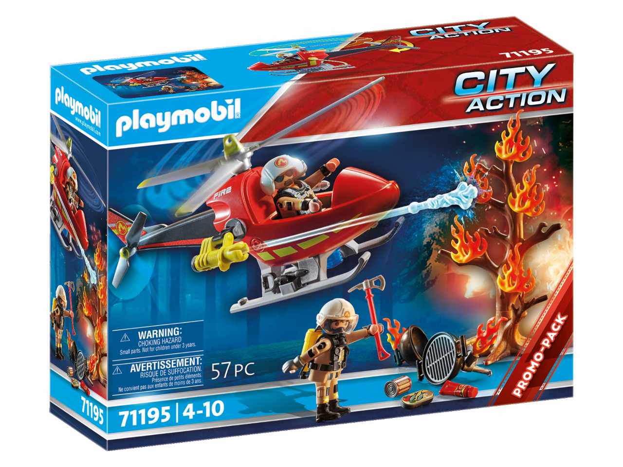 Playmobil elicottero dei vigili del fuoco