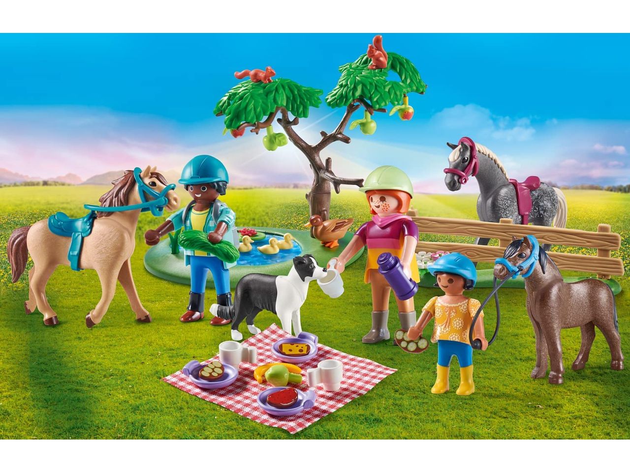 Playmobil picnic coi cavalli