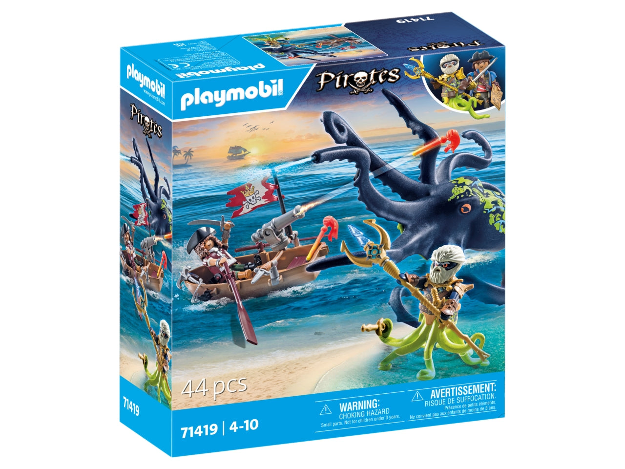 Playmobil pirata contro piovra gigante
