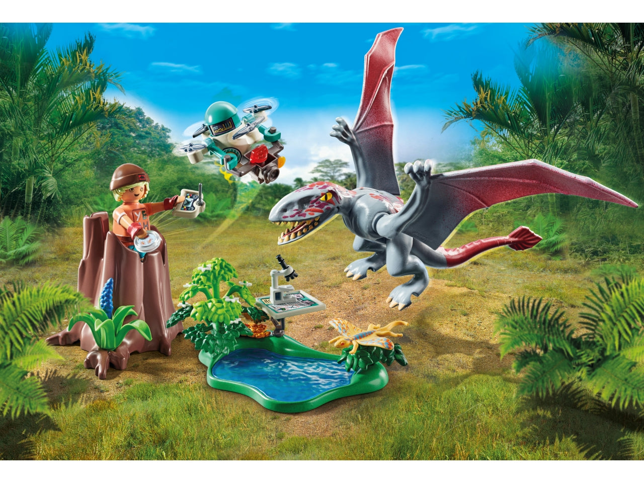 Playmobil alla ricerca del dimorphodon