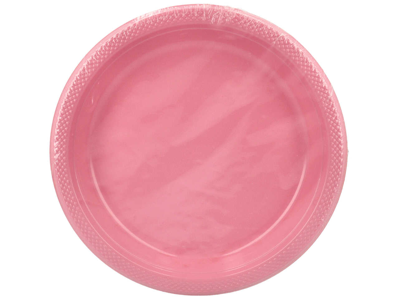 Piatto piano 22,8 cm . rosa 10 pezzi