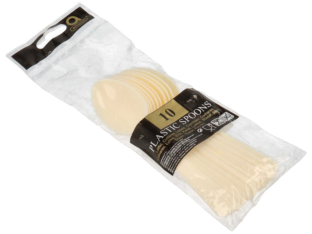 Cucchiaio avorio 10 pezzi