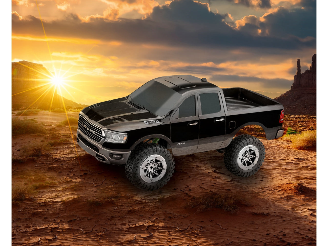 Auto radiocomandata ram 1500 laramie back in black