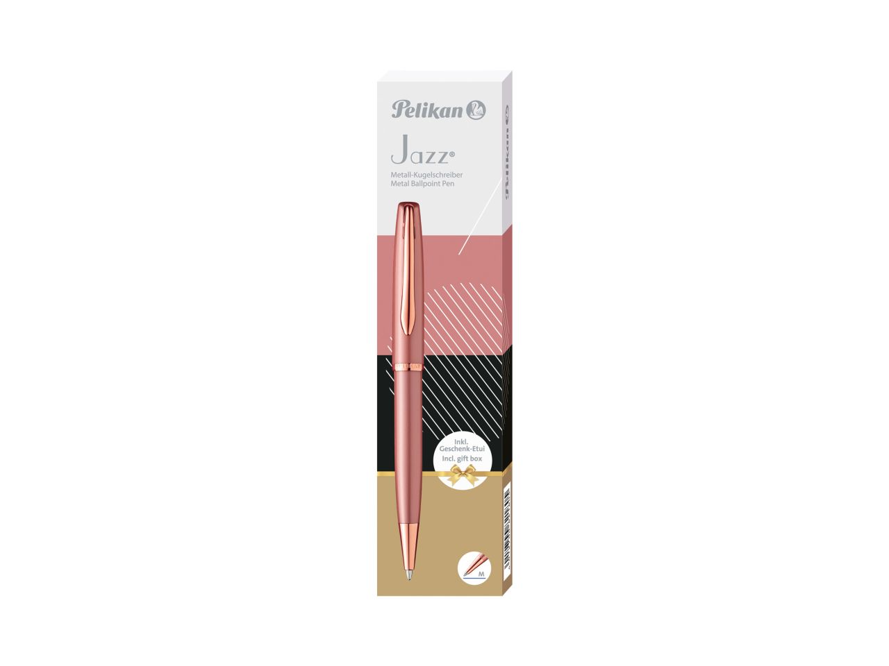 Penna a sfera jazz elegance colore rose in astuccio regalo