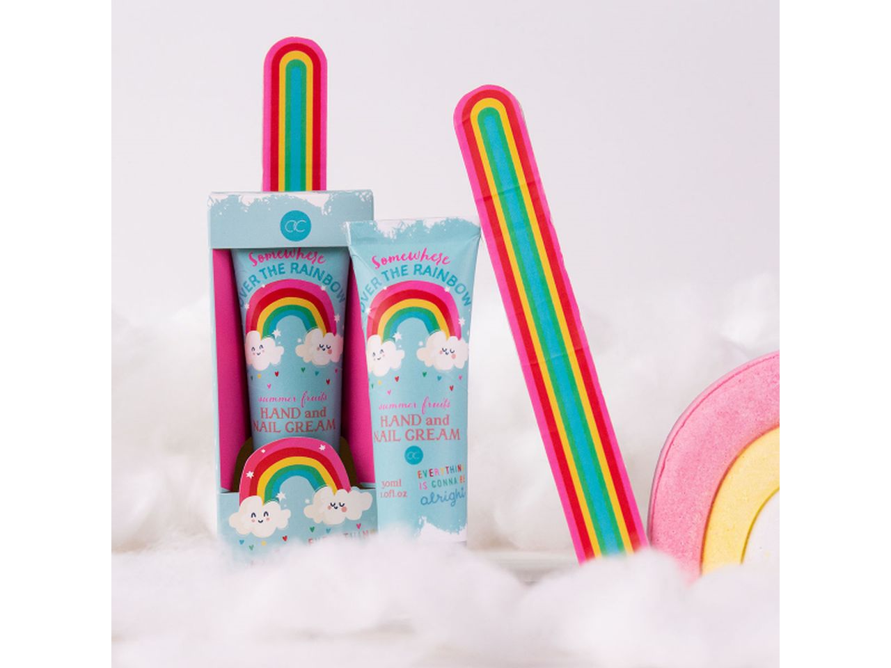 Over the rainbow crema mani da 30ml con lima per unghie