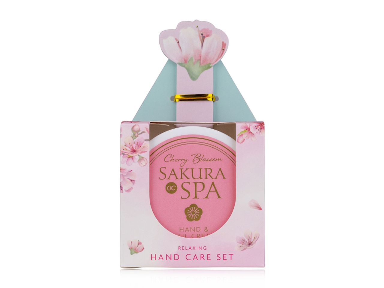 Sakura spa set cura mani in confezione regalo con crema da 50ml e lima per ugnhie.