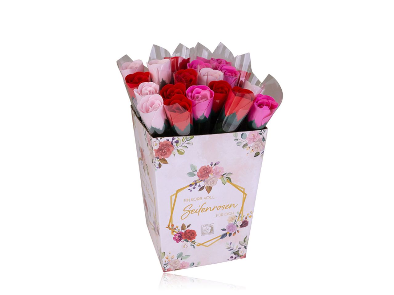 Rosa da bagno 4gr con stelo in colori assortiti