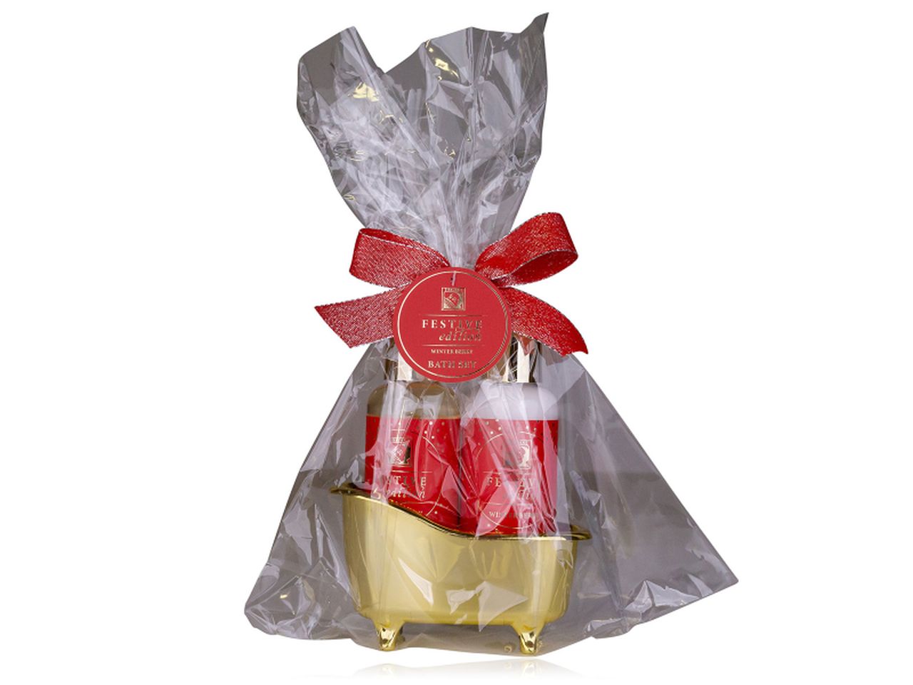 Set da bagno festive edition - la confezione comprende doccia gel da 100ml e lozione per il corpo da 100ml fragranza bacche invernali