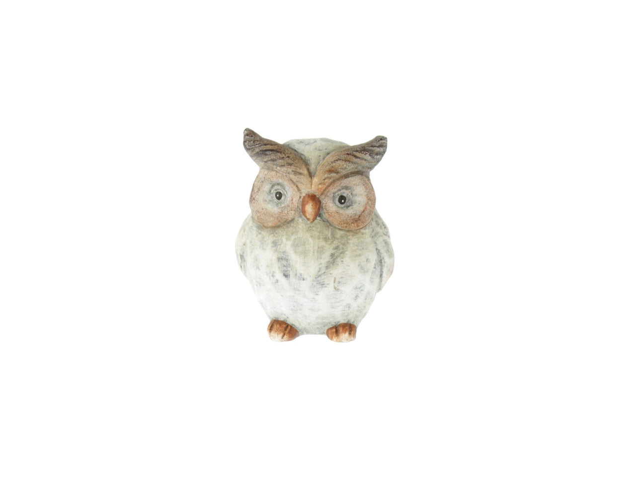 Statua gufo in ceramica country multicolor opaco 8,5x7x9,5 cm - Goldbach