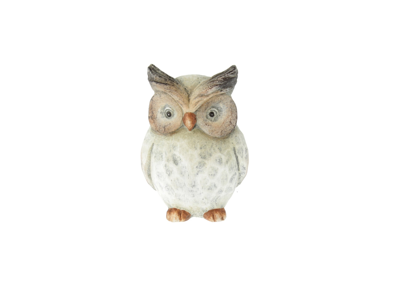 Statua gufo in ceramica country multicolor opaco 10x7x13,5 cm - Goldbach